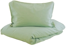 Turiform  sengetøj 150x210 cm - Oscar grøn - Sengesæt i 100% Enzymvasket bomuld
